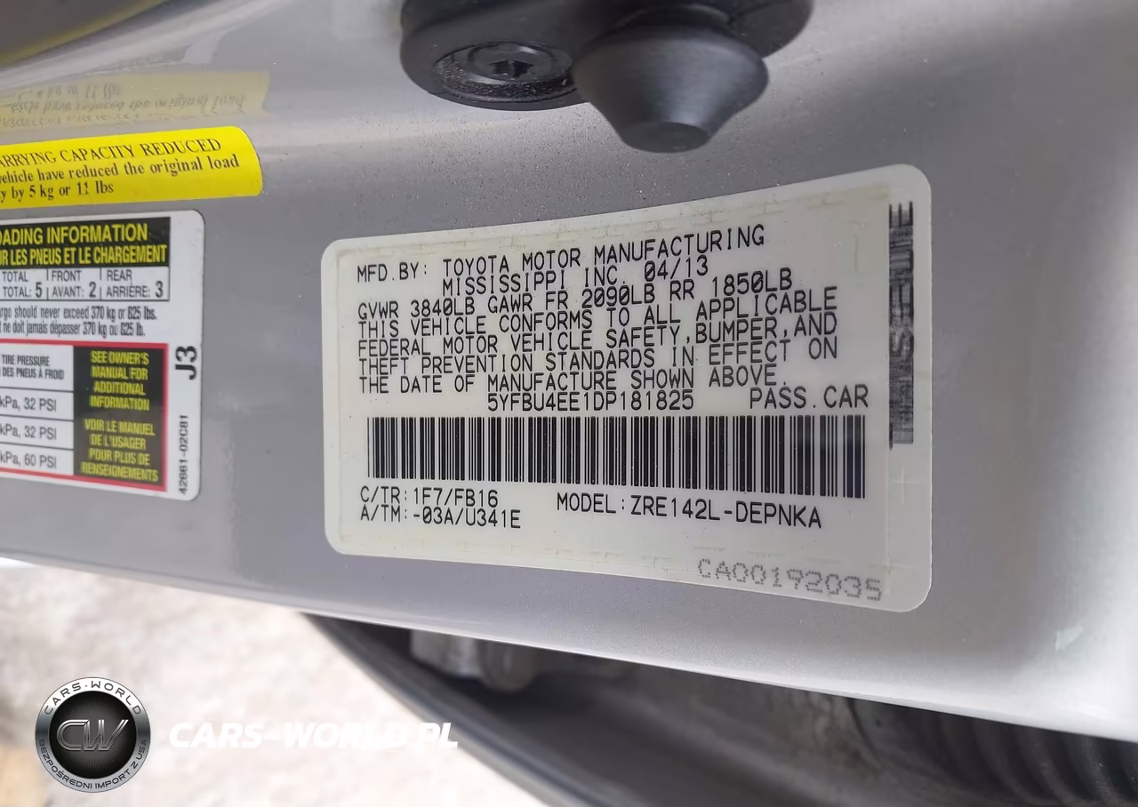 2013 Toyota Corolla Le VIN:5YFBU4EE1DP181825 - 9