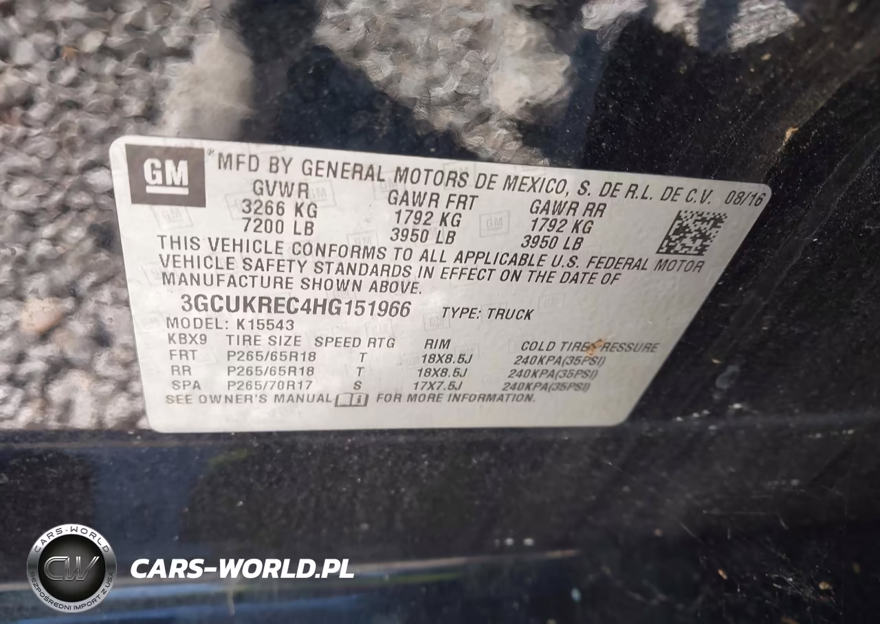 2017 Chevrolet Silverado 1500 1Lt VIN:3GCUKREC4HG151966 - 9