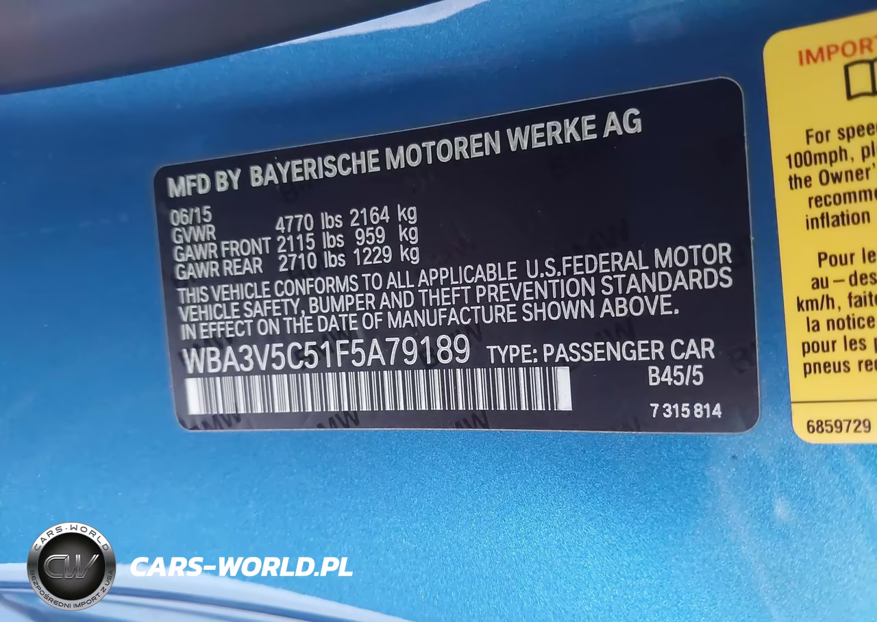 2015 BMW 428I VIN:WBA3V5C51F5A79189 - 9