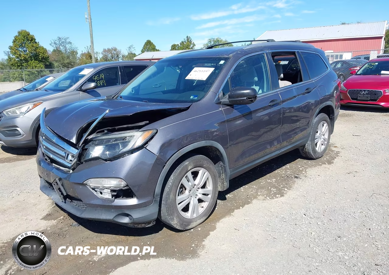 2016 Honda Pilot Lx VIN:5FNYF6H14GB006364 - 2
