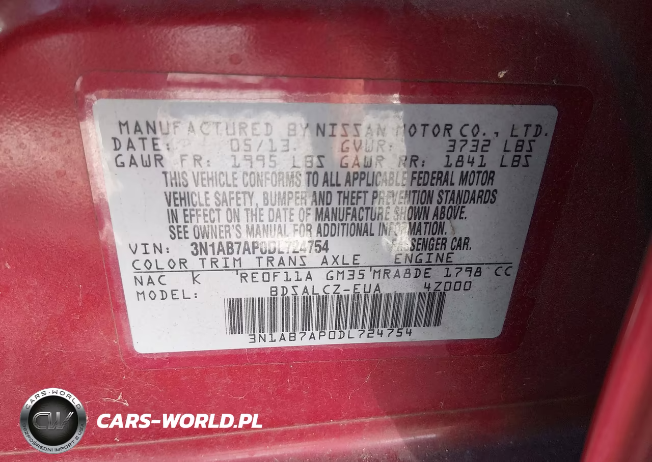 2013 Nissan Sentra S VIN:3N1AB7AP0DL724754 - 9