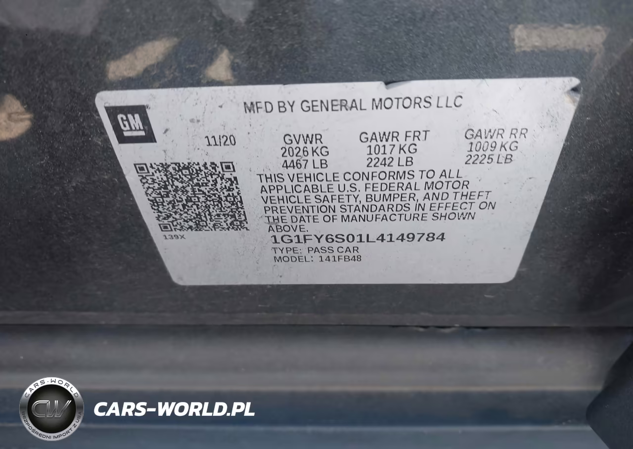 2020 Chevrolet Bolt Ev Fwd Lt VIN:1G1FY6S01L4149784 - 9