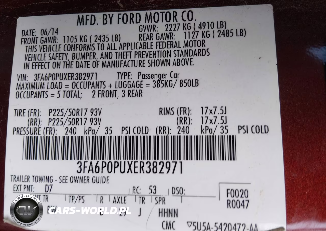 2014 Ford Fusion Energi Se Luxury VIN:3FA6P0PUXER382971 - 9