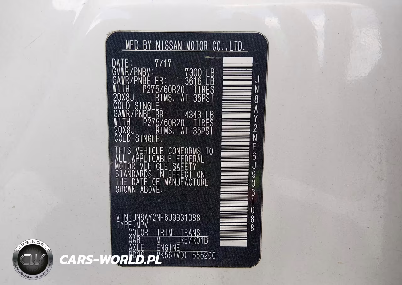 2018 Nissan Armada Platinum VIN:JN8AY2NF6J9331088 - 9