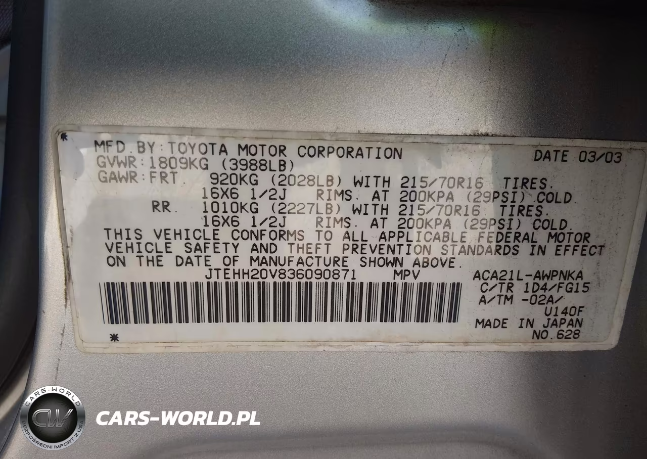 2003 Toyota Rav4 VIN:JTEHH20V836090871 - 9