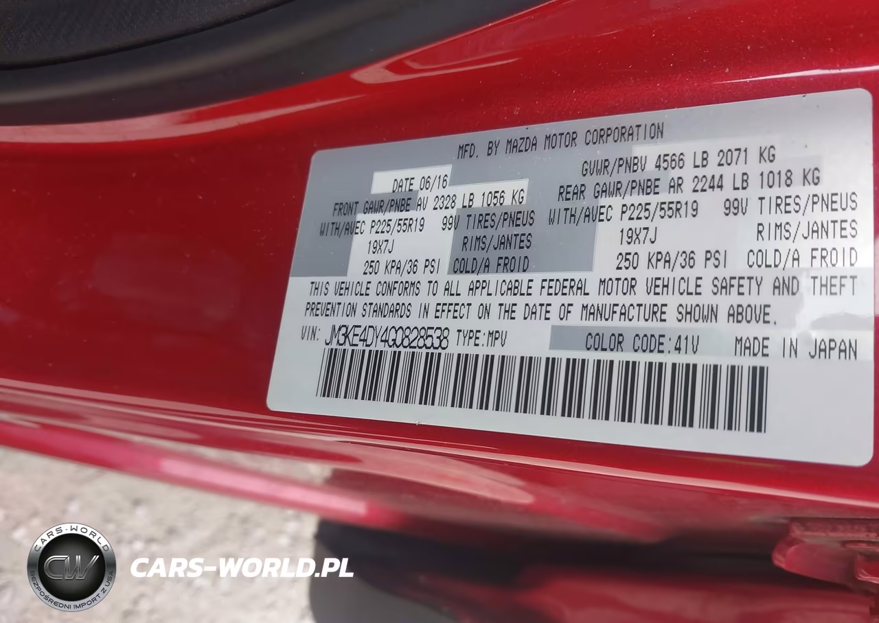 2016 Mazda Cx-5 Grand Touring VIN:JM3KE4DY4G0828538 - 9