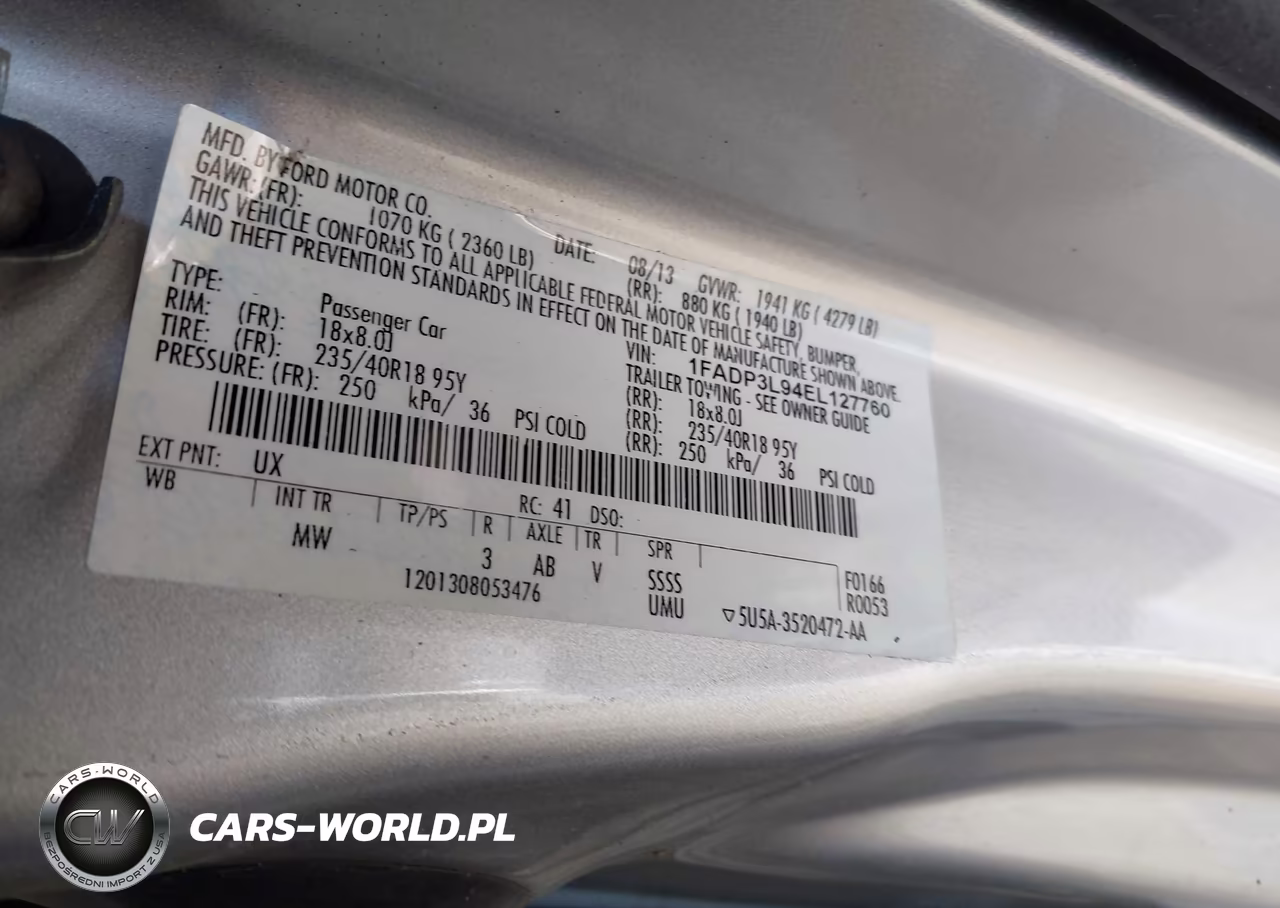 2014 Ford Focus St VIN:1FADP3L94EL127760 - 9