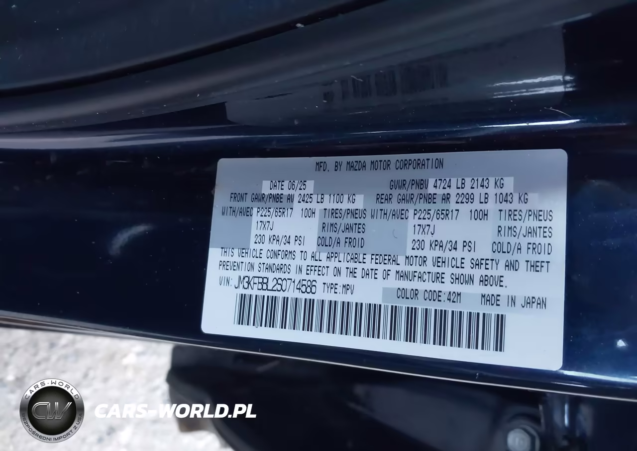 2025 Mazda Cx-5 2.5 S Select VIN:JM3KFBBL2S0714586 - 9