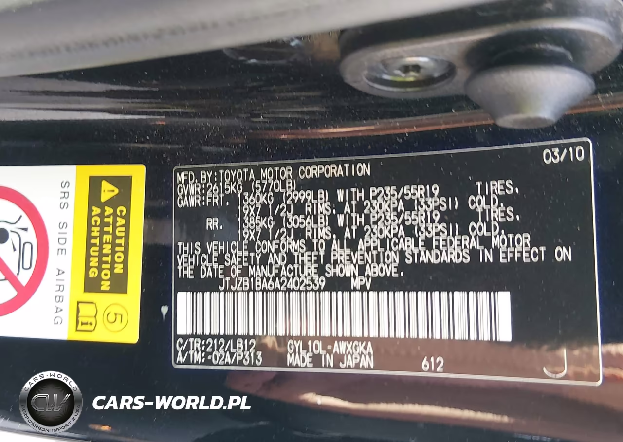 2010 Lexus Rx 450H VIN:JTJZB1BA6A2402539 - 9