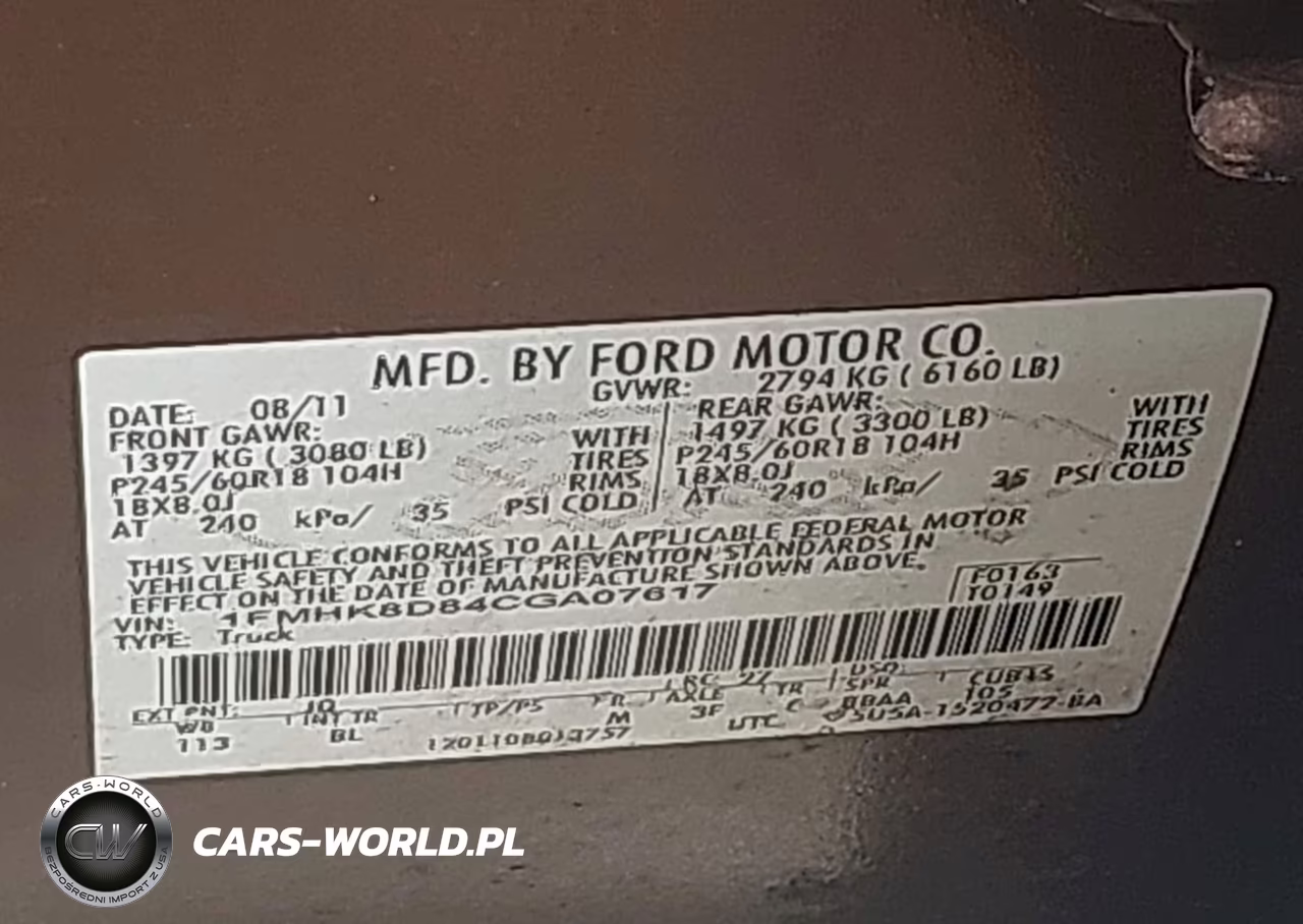 2012 Ford Explorer Xlt VIN:1FMHK8D84CGA07617 - 9
