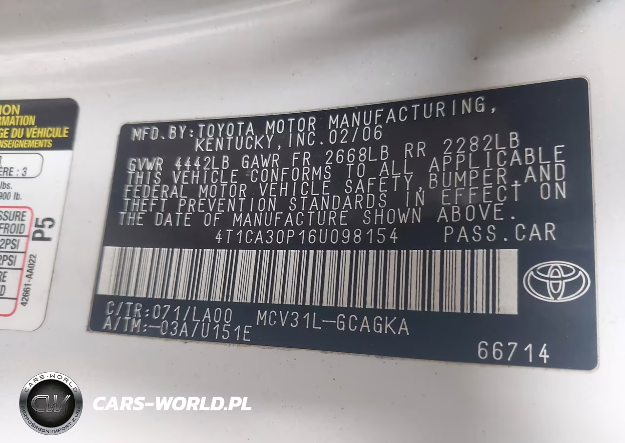 2006 Toyota Camry Solara Sle V6 VIN:4T1CA30P16U098154 - 9