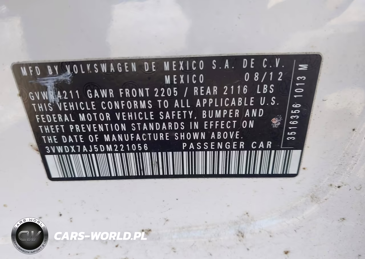 2013 Volkswagen Jetta 2.5L Se VIN:3VWDX7AJ5DM221056 - 9