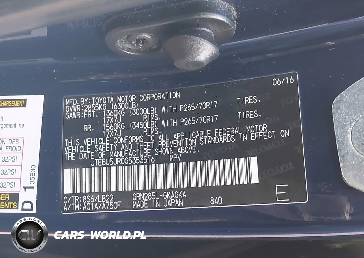 2016 Toyota 4Runner Sr5 Premium VIN:JTEBU5JR0G5353516 - 9