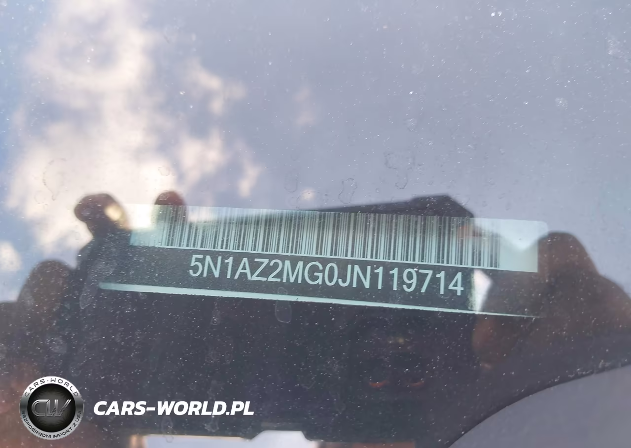 2018 Nissan Murano Sv VIN:5N1AZ2MG0JN119714 - 17