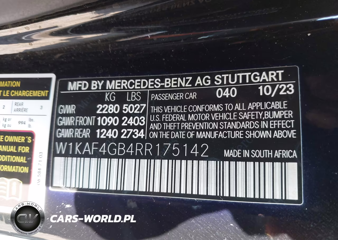 2024 Mercedes-Benz C 300 VIN:W1KAF4GB4RR175142 - 9