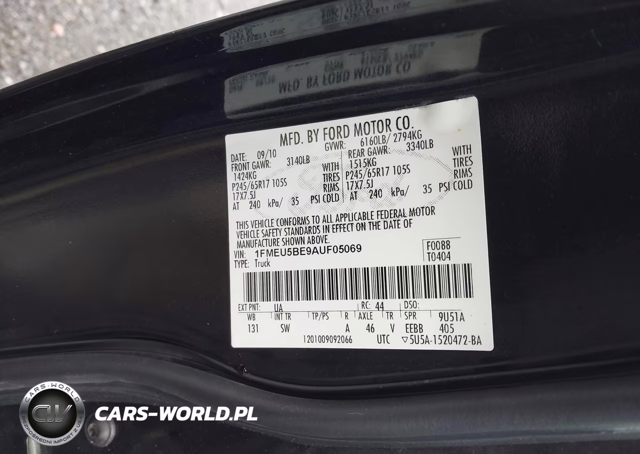 2010 Ford Explorer Sport Trac Xlt VIN:1FMEU5BE9AUF05069 - 9