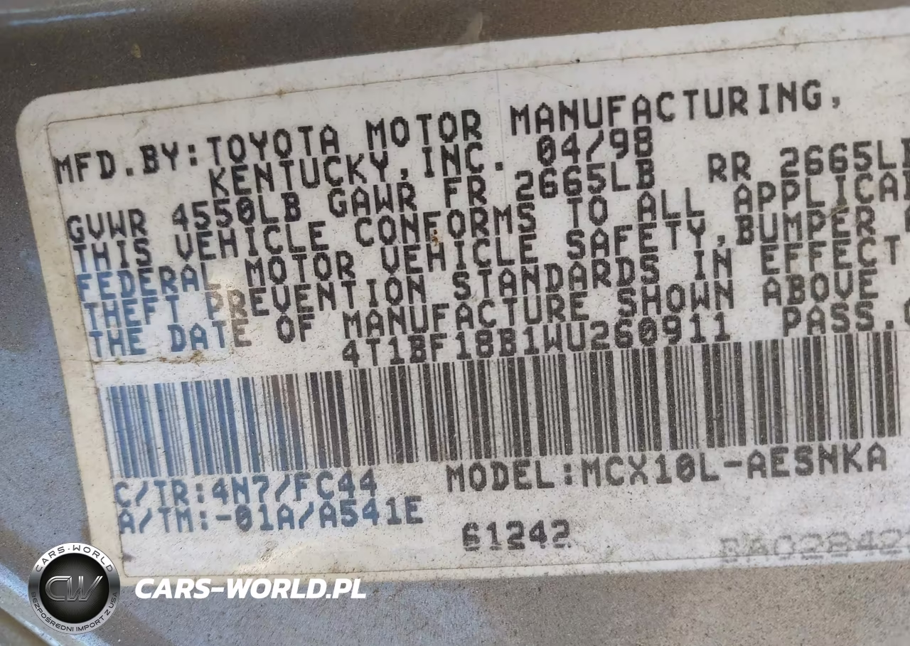 1998 Toyota Avalon Xl VIN:4T1BF18B1WU260911 - 9