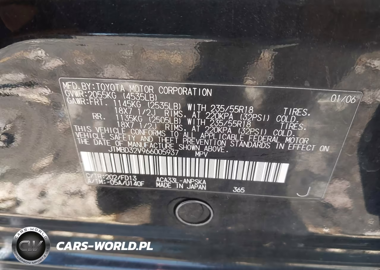 2006 Toyota Rav4 Sport VIN:JTMBD32V966005937 - 9