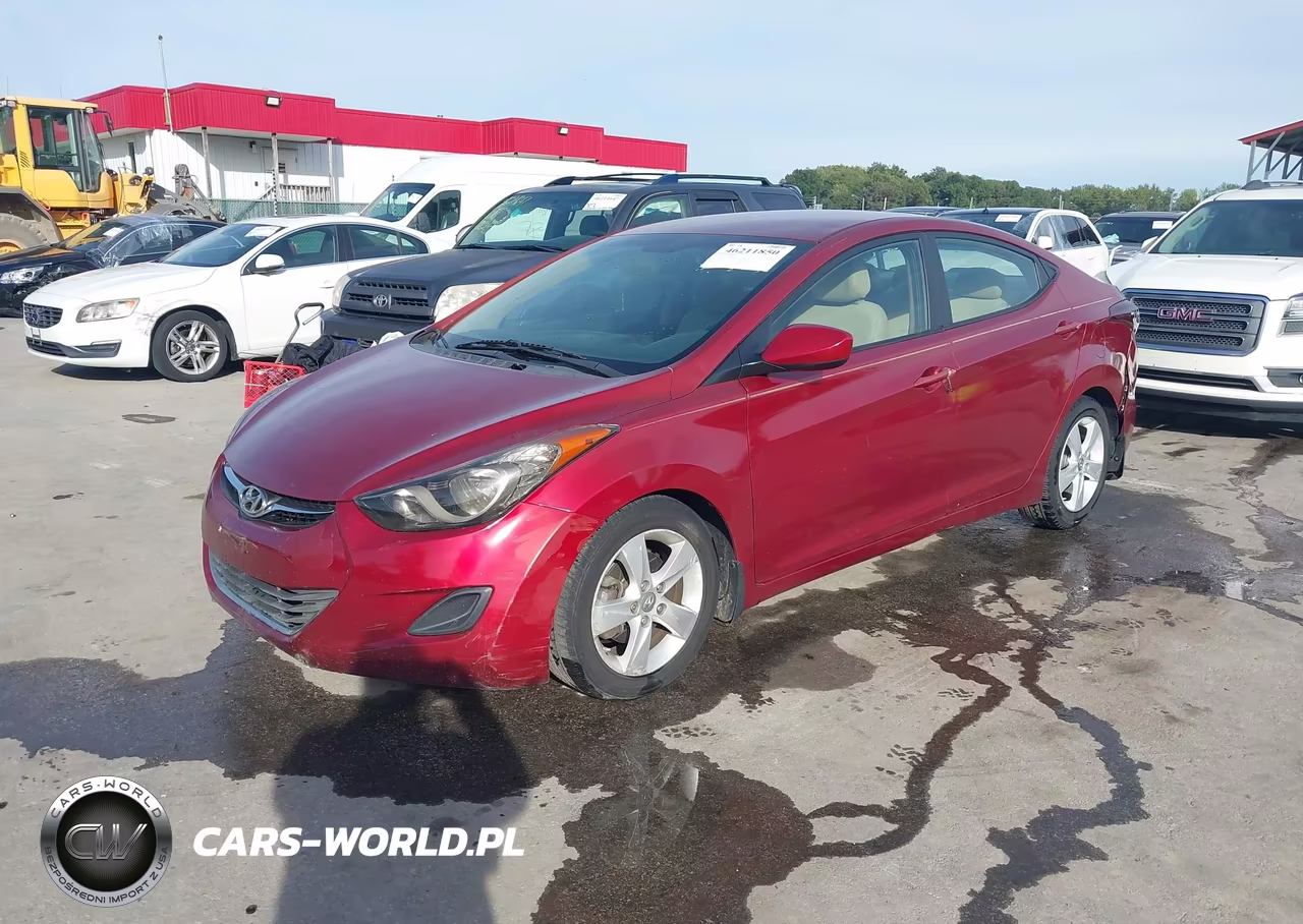 2013 Hyundai Elantra Gls VIN:5NPDH4AEXDH404606 - 2