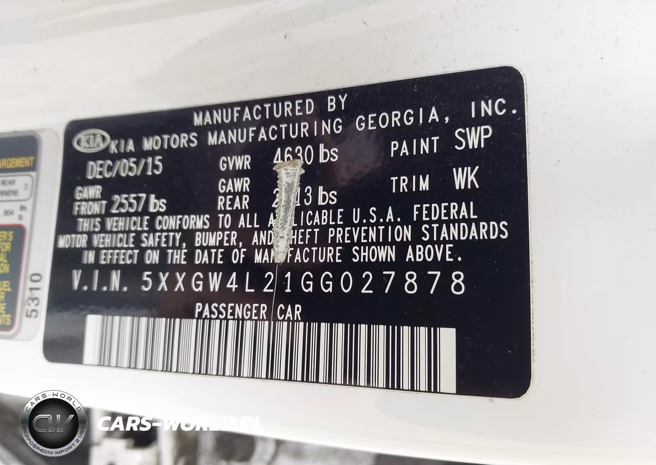 2016 Kia Optima VIN:5XXGW4L21GG027878 - 9