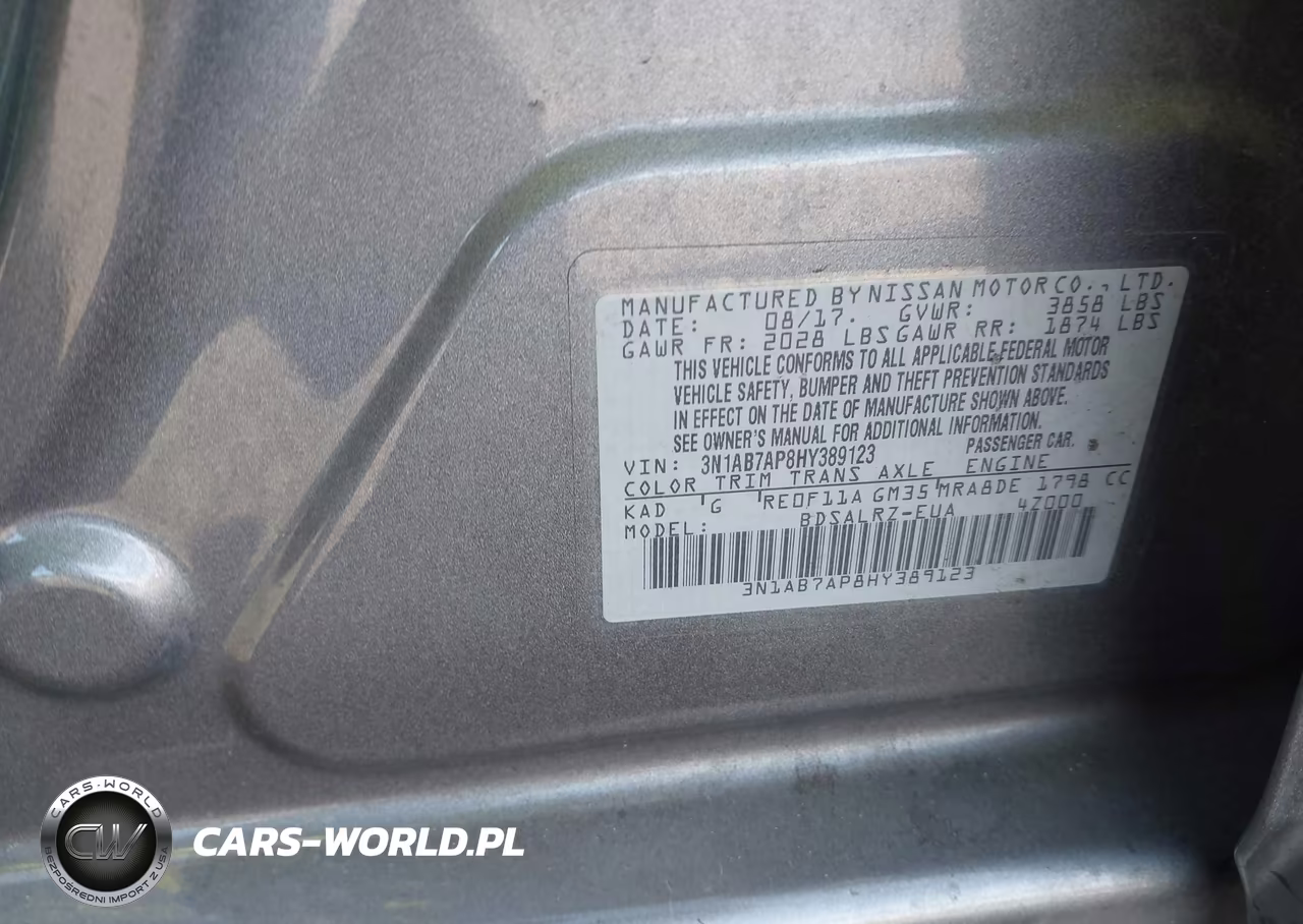 2017 Nissan Sentra Sr VIN:3N1AB7AP8HY389123 - 9