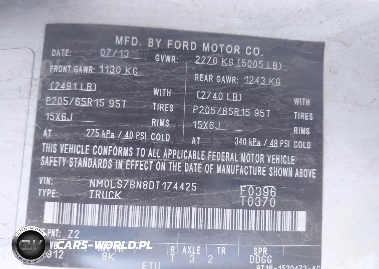 2013 Ford Transit Connect Xlt VIN:NM0LS7BN8DT174425 - 9