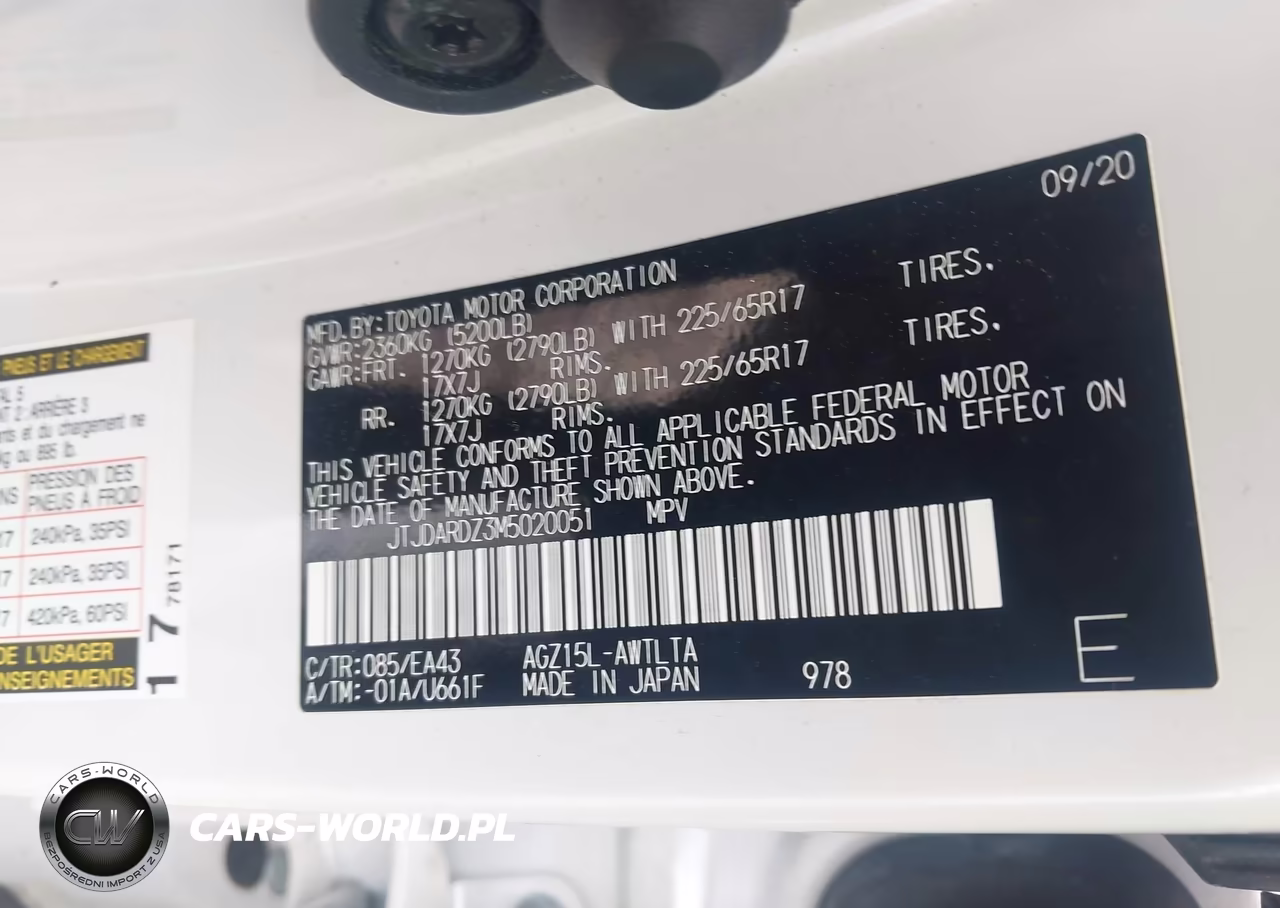 2021 Lexus Nx 300 VIN:JTJDARDZ3M5020051 - 9