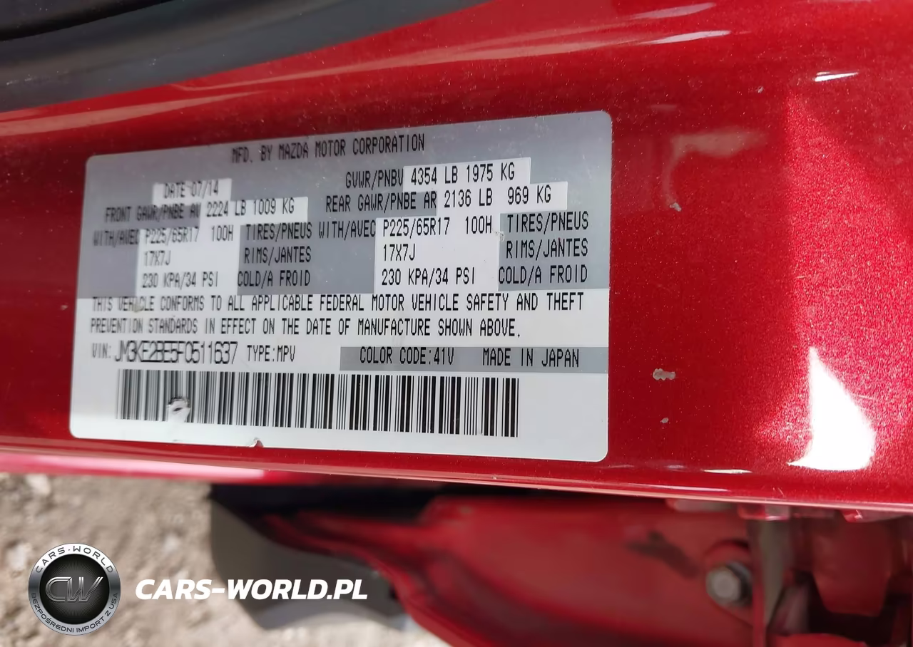 2015 Mazda Cx-5 Sport VIN:JM3KE2BE5F0511637 - 9