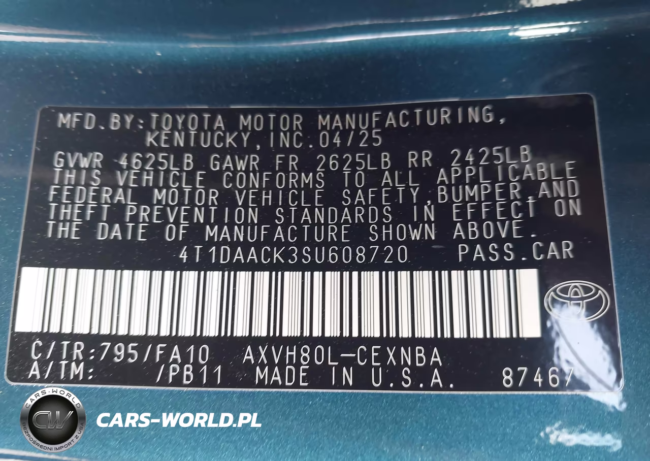2025 Toyota Camry Le VIN:4T1DAACK3SU608720 - 9