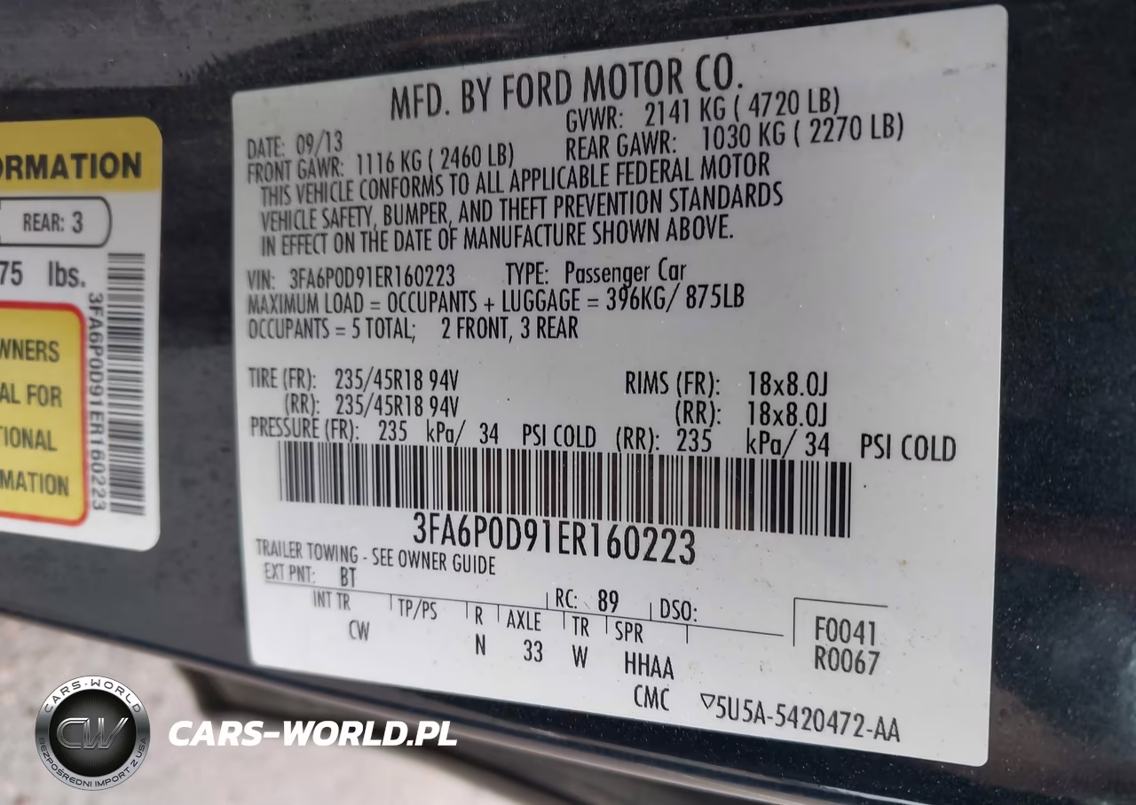 2014 Ford Fusion Titanium VIN:3FA6P0D91ER160223 - 9