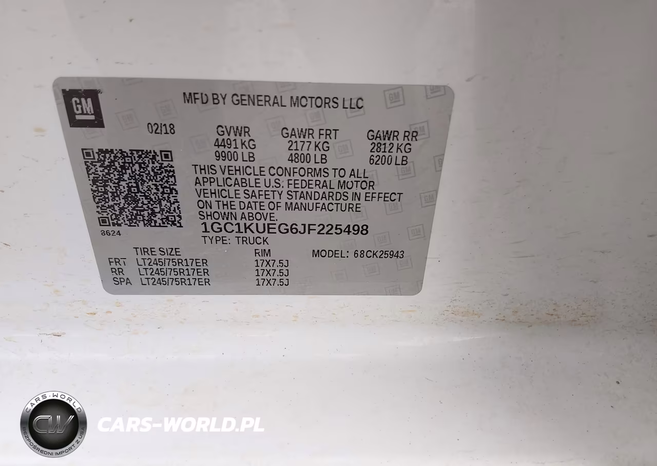 2018 Chevrolet Silverado 2500Hd Wt VIN:1GC1KUEG6JF225498 - 9