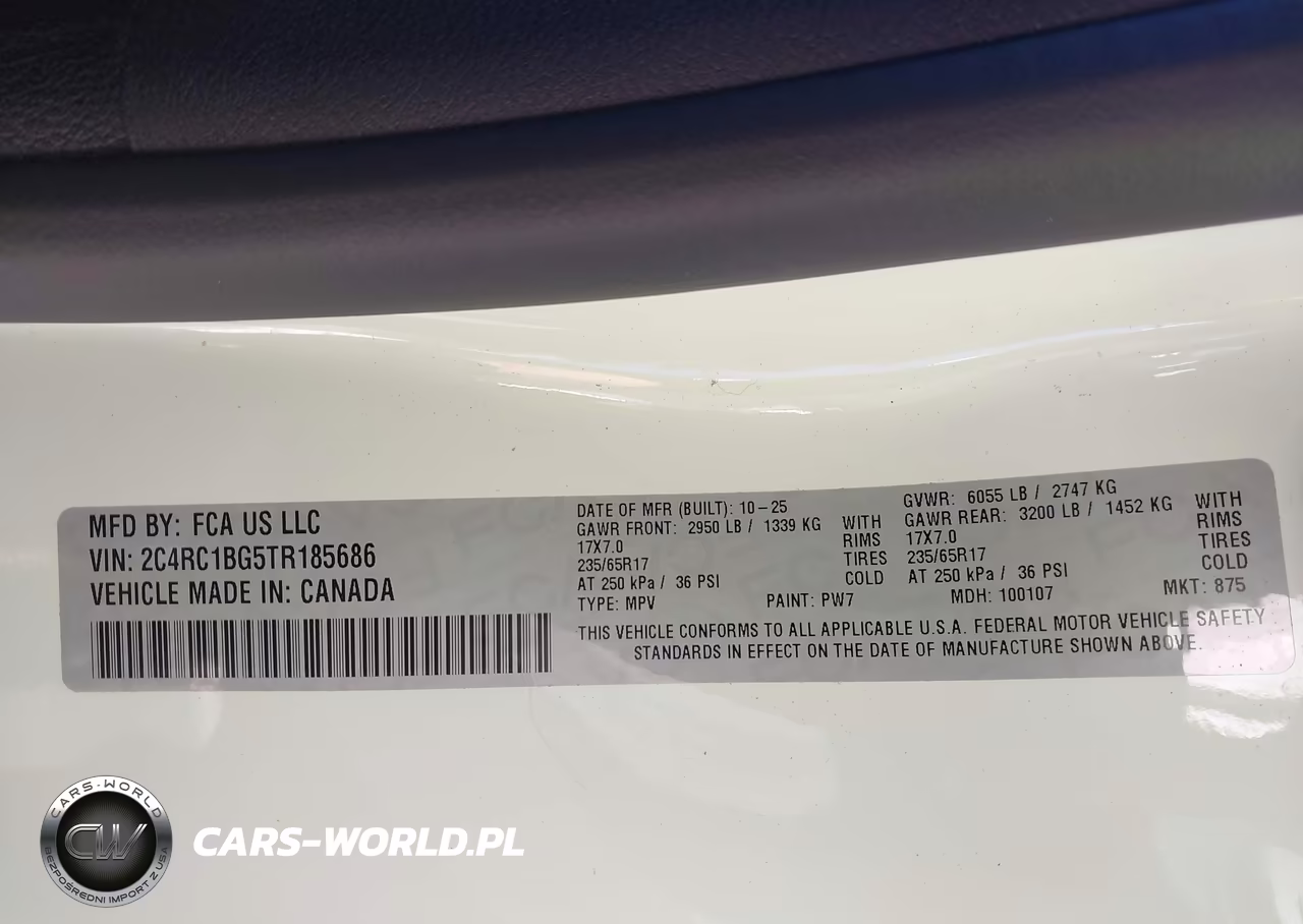 2026 Chrysler Pacifica Select VIN:2C4RC1BG5TR185686 - 9