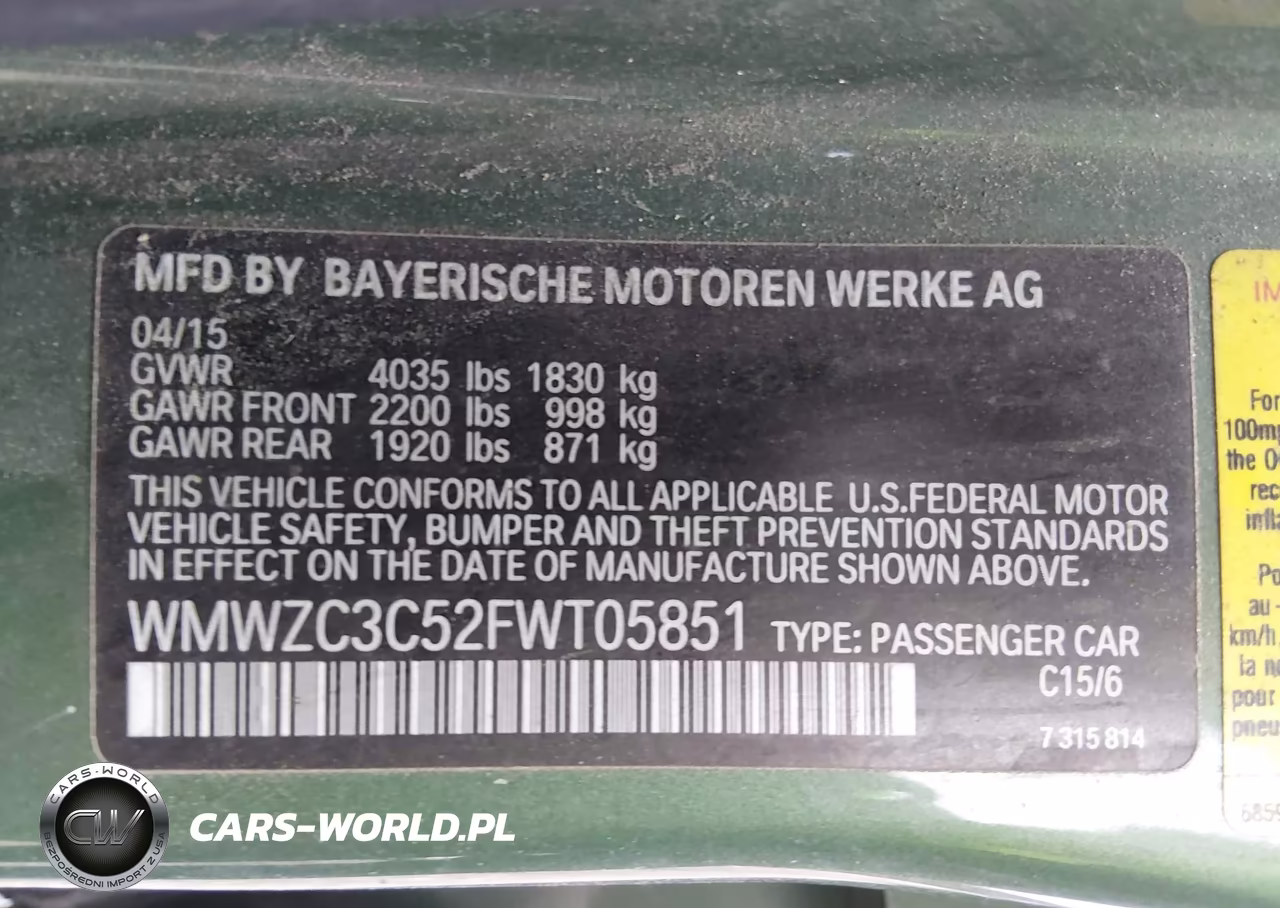 2015 Mini Countryman Cooper S VIN:WMWZC3C52FWT05851 - 9