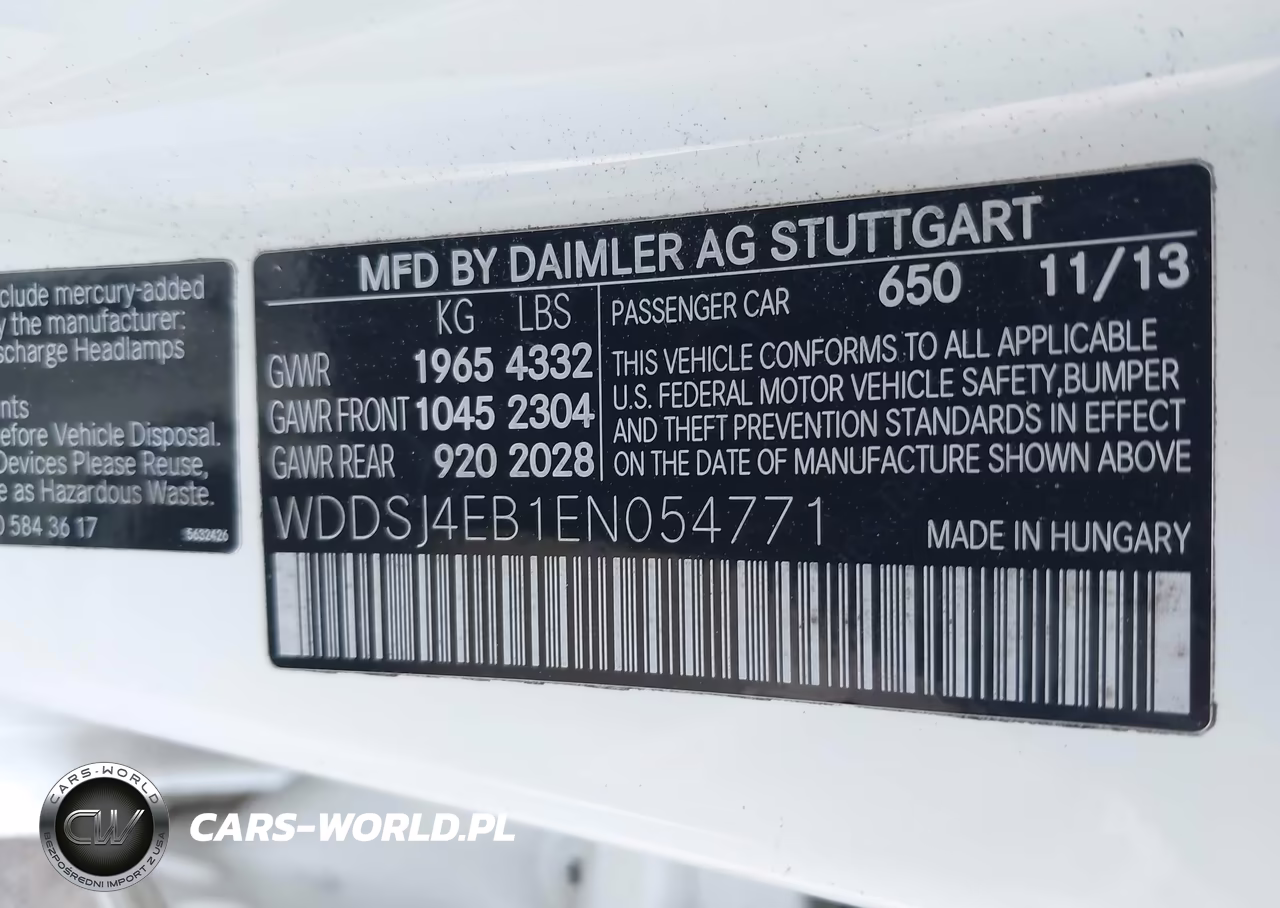 2014 Mercedes-Benz Cla 250 VIN:WDDSJ4EB1EN054771 - 9