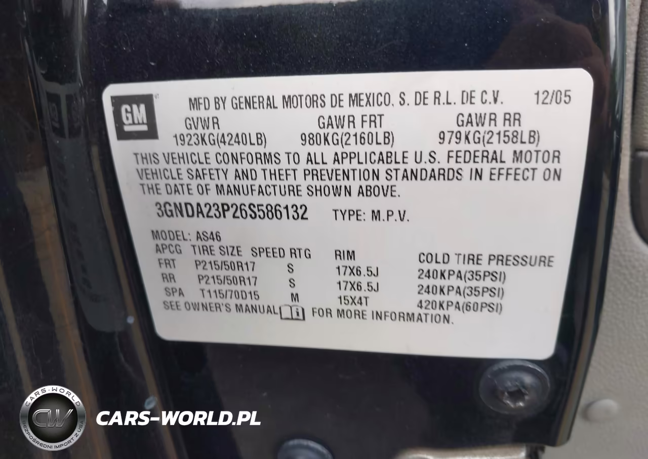 2006 Chevrolet Hhr Lt VIN:3GNDA23P26S586132 - 9