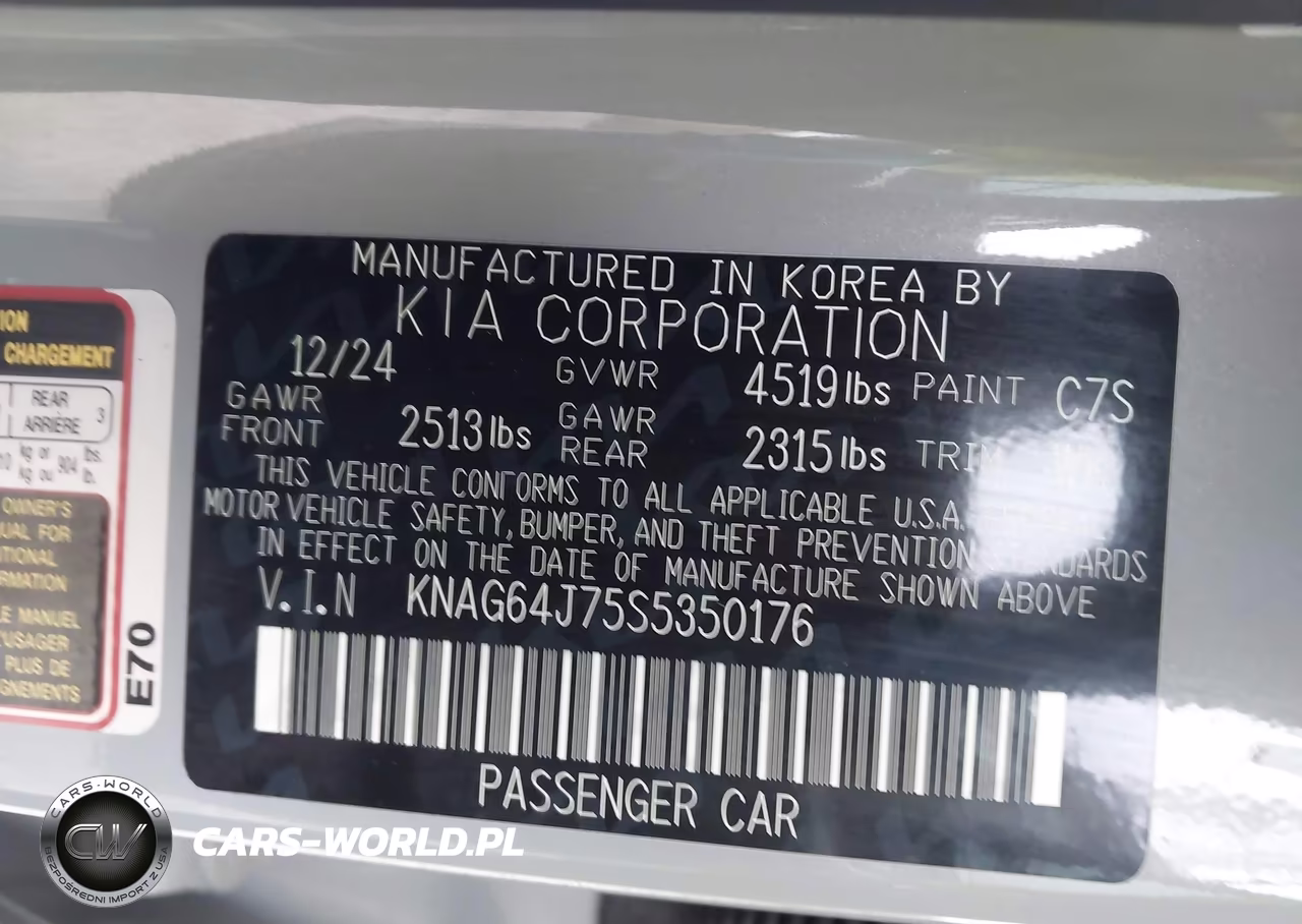 2025 Kia K5 Gt-Line VIN:KNAG64J75S5350176 - 9