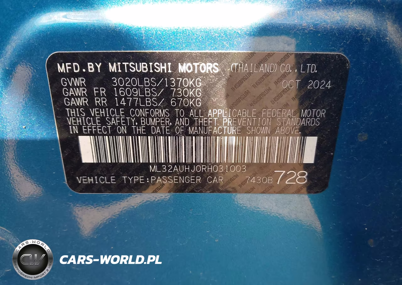 2024 Mitsubishi Mirage Es-Le VIN:ML32AUHJ0RH031003 - 9