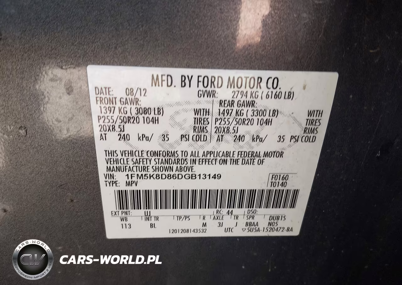 2013 Ford Explorer Xlt VIN:1FM5K8D86DGB13149 - 9