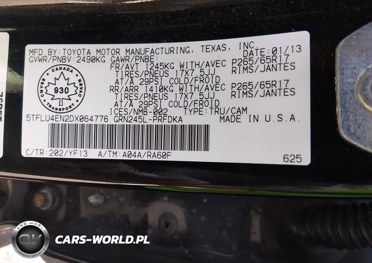 2013 Toyota Tacoma V6 VIN:5TFLU4EN2DX064776 - 9