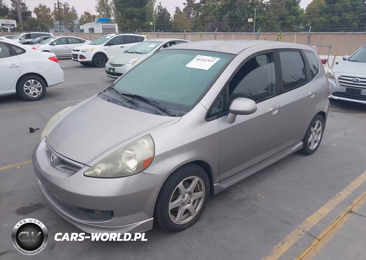 2007 Honda Fit Sport VIN:JHMGD37687S038278 - 2