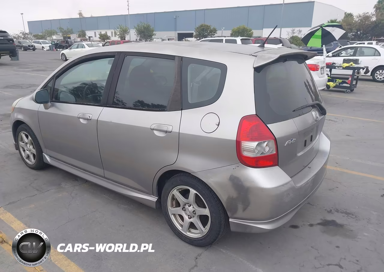 2007 Honda Fit Sport VIN:JHMGD37687S038278 - 3