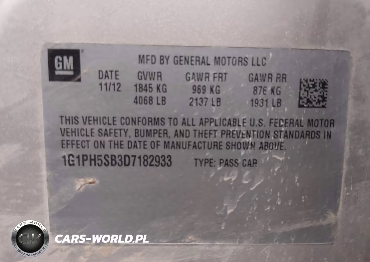 2013 Chevrolet Cruze Eco Auto VIN:1G1PH5SB3D7182933 - 9