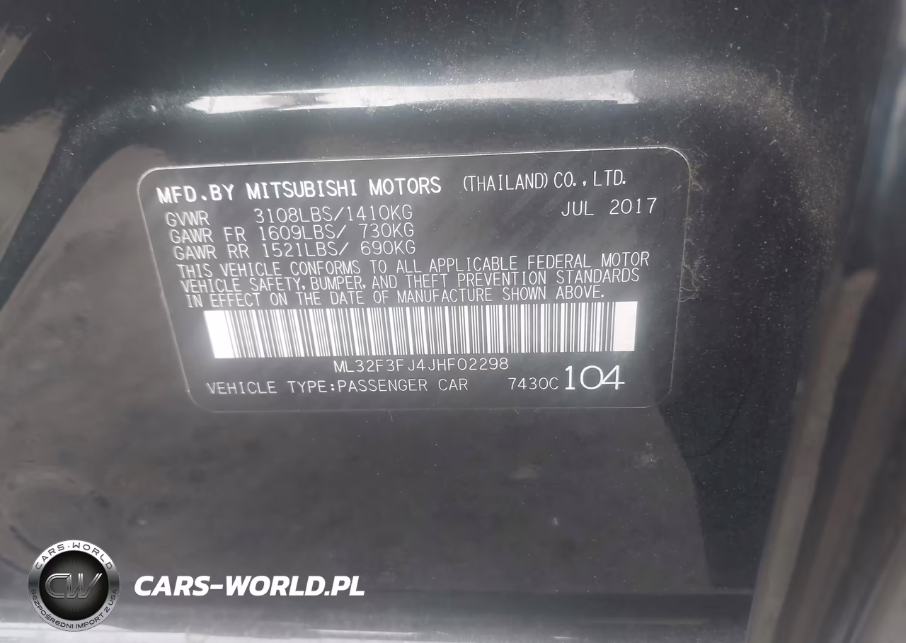 2018 Mitsubishi Mirage G4 Es VIN:ML32F3FJ4JHF02298 - 9