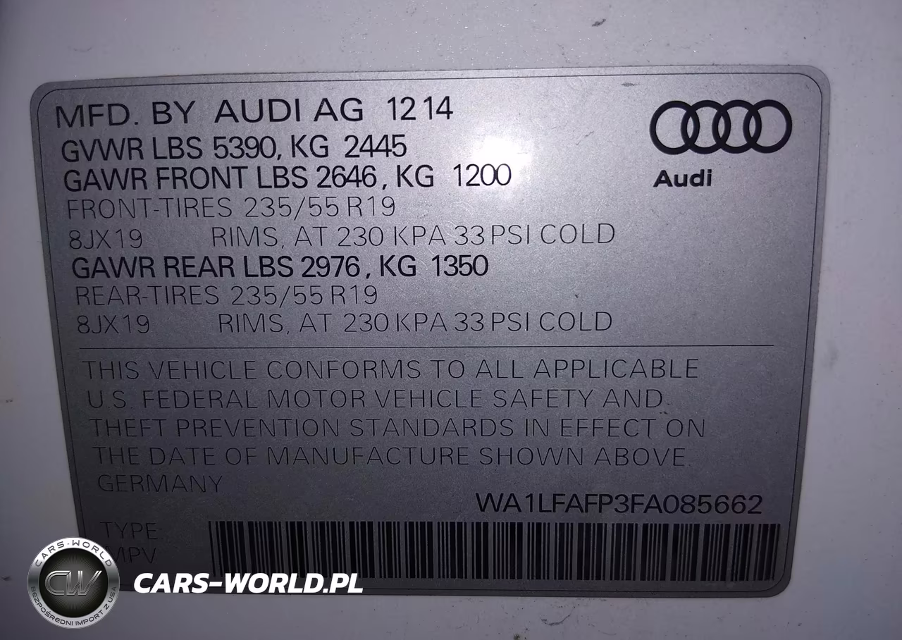 2015 Audi Q5 2.0T Premium VIN:WA1LFAFP3FA085662 - 9