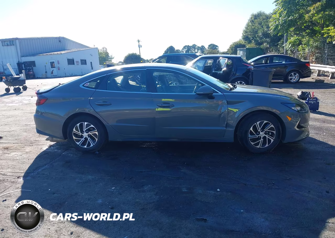 2021 Hyundai Sonata Blue VIN:KMHL24JJXMA035503 - 12