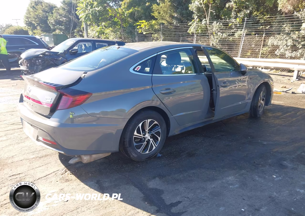 2021 Hyundai Sonata Blue VIN:KMHL24JJXMA035503 - 16