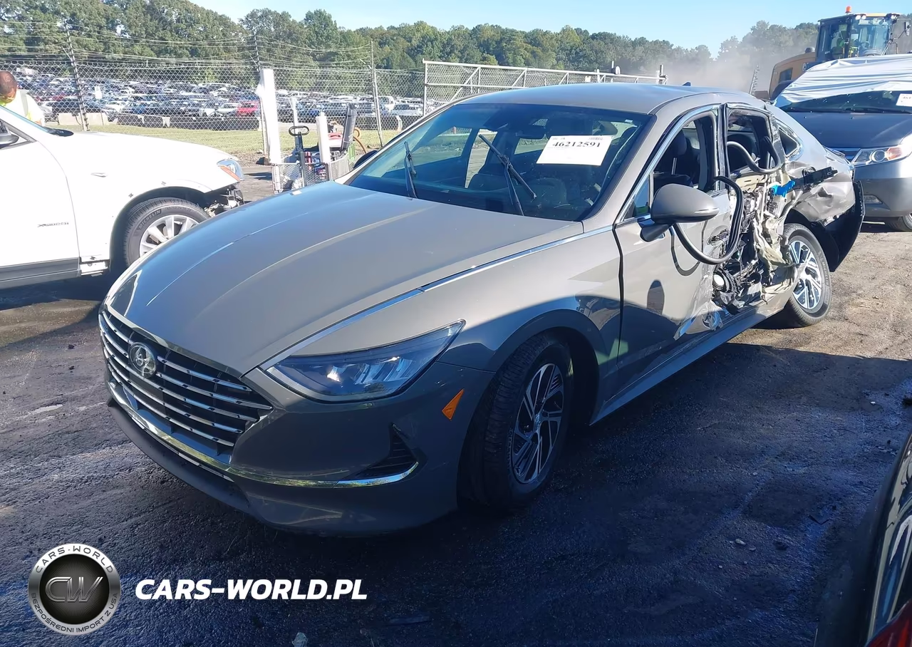 2021 Hyundai Sonata Blue VIN:KMHL24JJXMA035503 - 2
