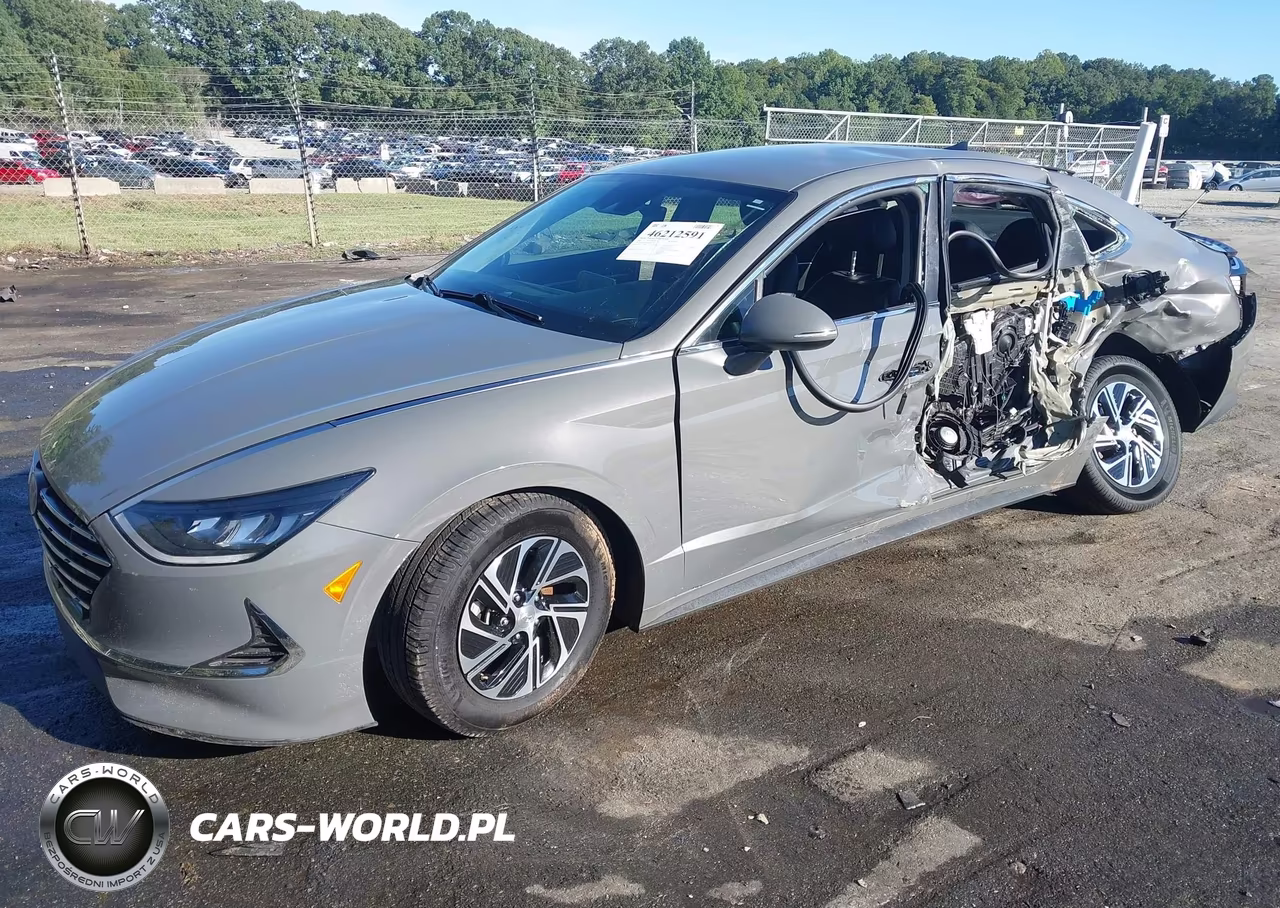 2021 Hyundai Sonata Blue VIN:KMHL24JJXMA035503 - 6