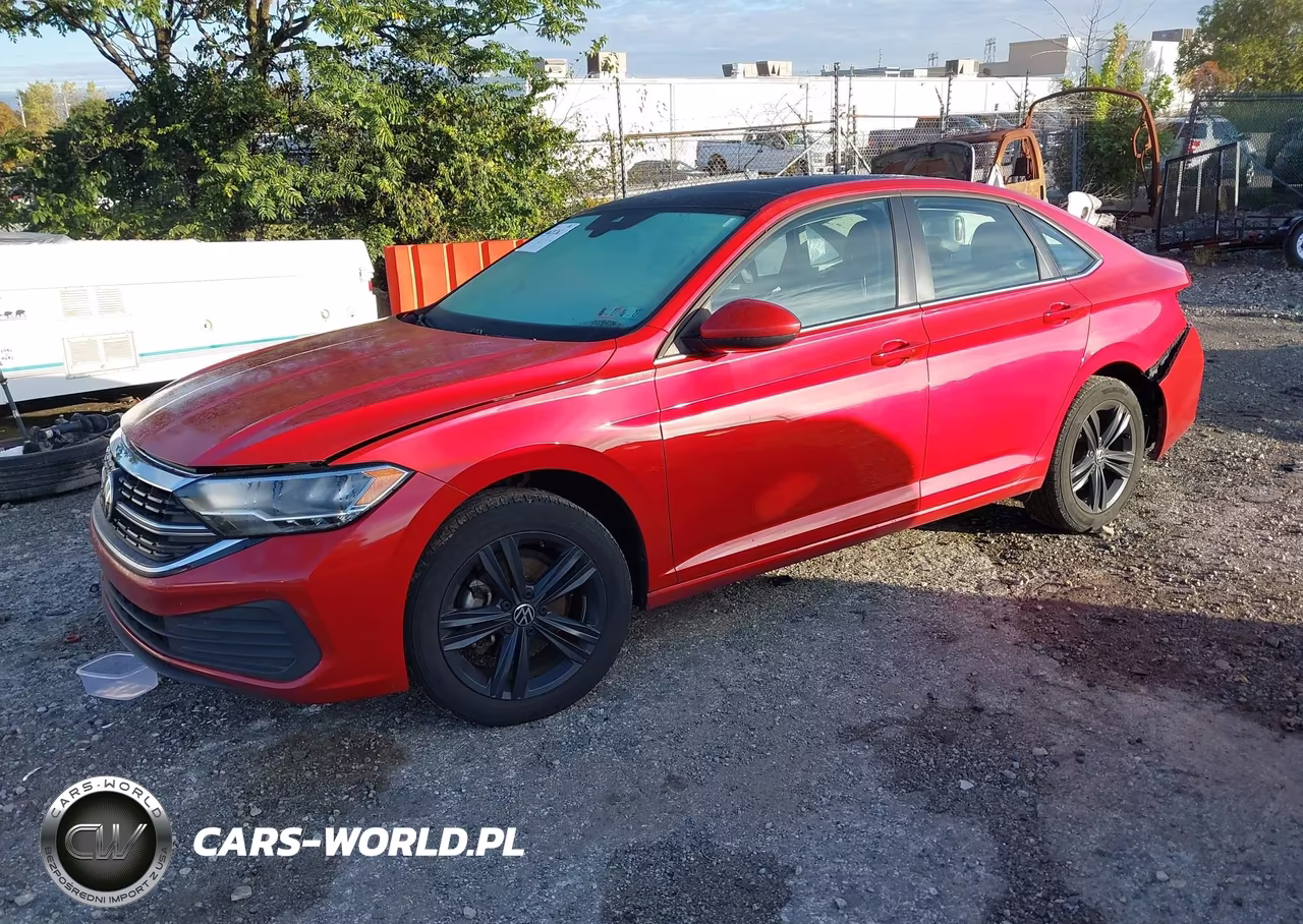 2022 Volkswagen Jetta 1.5T Se VIN:3VW7M7BUXNM010631 - 2