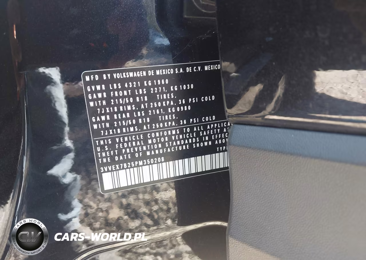 2023 Volkswagen Taos 1.5T Se VIN:3VVEX7B25PM350208 - 9